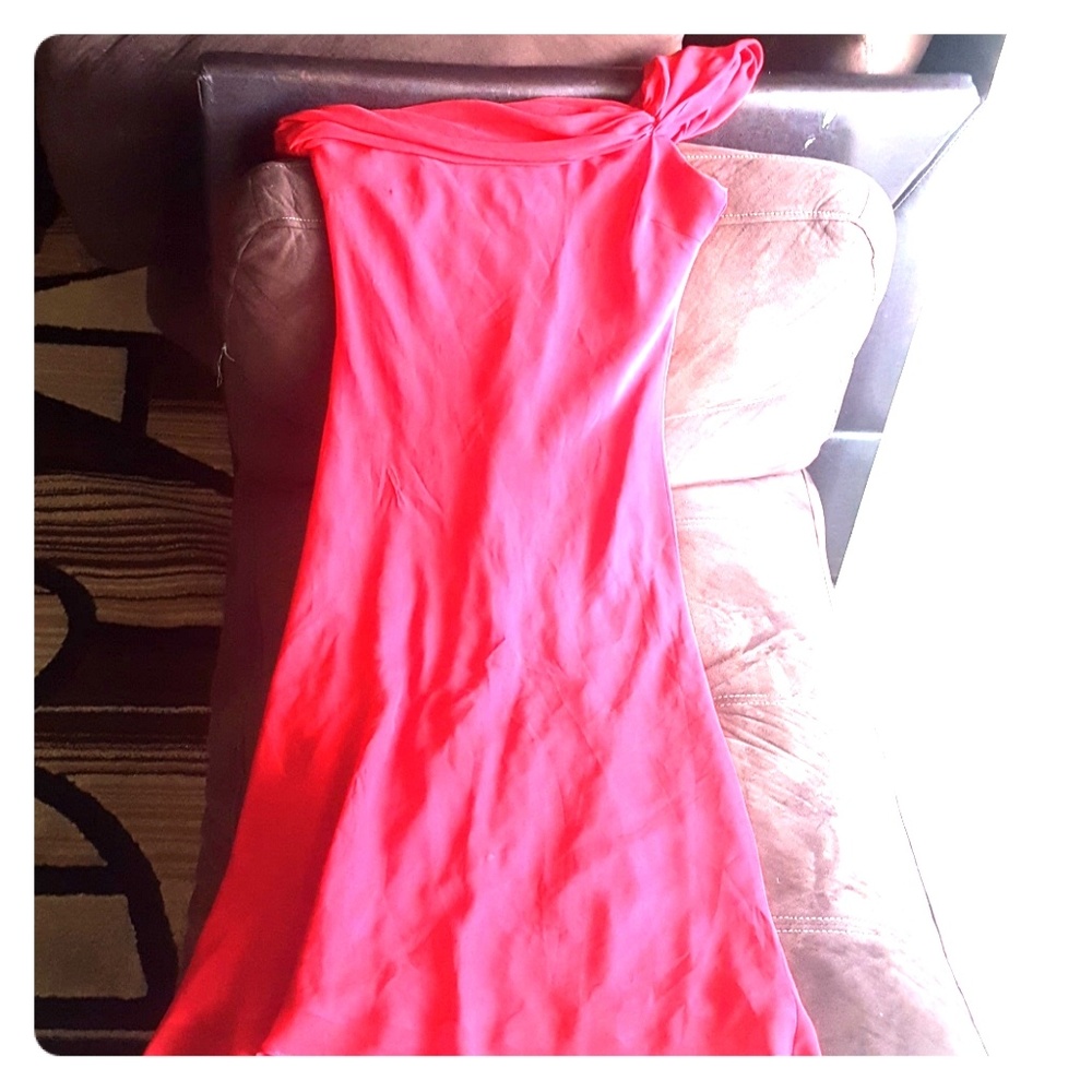 Beautiful Red dress one shoulder off